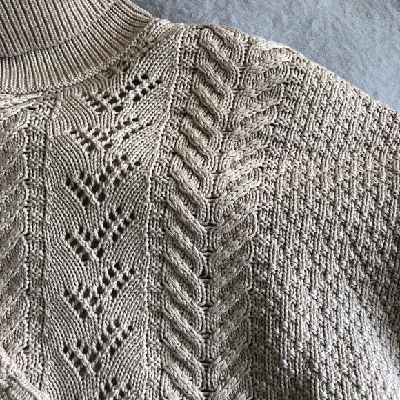 Vintage cotton knit Roll Neck sweater - Picture 10 of 11